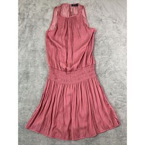 KLD‎ Signature Small Sleeveless Satin Rose Pink Dress Vintage Baby Doll Coquette